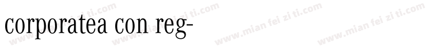 corporatea con reg字体转换